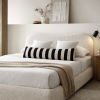 Pelham Oversized Lumbar Pillow Cover — Striped Chenille in B | Pillows by Busa Designs