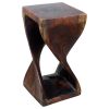 Haussmann® Original Wood Twist Stool 12 X 12 X 23 | Chairs by Haussmann®