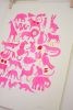 Creatures Print | Prints by Leah Duncan. Item composed of paper in mid century modern or contemporary style
