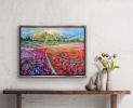 Flower Rows | Oil And Acrylic Painting in Paintings by Checa Art. Item made of canvas & synthetic
