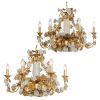 Alan Mizrahi IQ2108 Gold Flower Lustre | Chandeliers by Alan Mizrahi Lighting Design