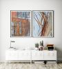 Abstract art prints, 'Rust Pair I' industrial photographs | Photography by PappasBland. Item composed of paper compatible with contemporary and industrial style