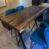 60”x35” Dark Walnut Live Edge Table for Michael Folks | Dining Table in Tables by Ironscustomwood