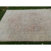 1950s Vintage Konya Karapinar Abstract Design Wool Handwoven | Area Rug in Rugs by Vintage Pillows Store. Item made of cotton with fiber
