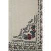 Handwoven Floral Pattern Needlepoint Kids Kilim Rug | Area Rug in Rugs by Vintage Pillows Store. Item composed of wool and fiber