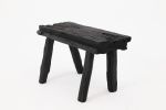 Rustic Blackened Wood stool with Raw Organic Form Indoor & Outdoor | Chairs by Logniture