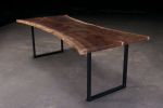 Live Edge Walnut Dining Table | Tables by Urban Lumber Co.. Item composed of wood and metal