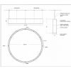 Alan Mizrahi AM1848R Muse Round Shade Fabric Lamp | Chandeliers by Alan Mizrahi Lighting Design