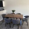 Walnut dining table, custom Black walnut table, office desk | Tables by Brave Wood. Item made of walnut with metal