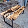 Ultra Clear Epoxy Table | Dining Table in Tables by Ironscustomwood. Item composed of wood and metal