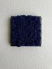 Woven Tile- Fluff- Green and Indigo | Wall Sculpture in Wall Hangings by Mpwovenn Fiber Art by Mindy Pantuso