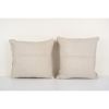 Set of Two Muted Sand Carpet Rug Pillow | Sham in Linens & Bedding by Vintage Pillows Store. Item composed of cotton and fiber