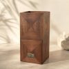 Handmade Mahogany Wooden Vase, Modern Marquetry Decor, Scandinavian Minimalist Home Accent, Housewarming Gift | Vases & Vessels by Vesta Corte