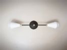 Industrial White, Black & Gold Light - Modern Sconce - Raw | Sconces by Retro Steam Works
