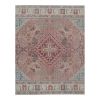 Vintage Unusual Faded Turkish Oushak Rug - Dining Room | Area Rug in Rugs by Vintage Pillows Store. Item composed of cotton and fiber
