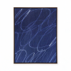 Gestural Marks in Marine by DSCVR Art Framed Canvas Wall Art | Prints in Paintings by ArtCollectiv