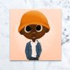 Orange Hat | Prints in Paintings by $NP Designs