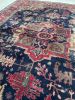 GORGEOUS Artistic Geometric | Vintage Turkish Navy, Army | Area Rug in Rugs by The Loom House. Item made of fabric with fiber