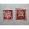 1970s Vintage Miniature Turkish Rugs - a Pair | Small Rug in Rugs by Vintage Pillows Store. Item composed of cotton