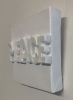Peace 4" x 4" | Mixed Media in Paintings by Emeline Tate. Item made of canvas & synthetic