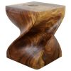 Haussmann® Wood Big Twist Coffee Table 16 in SQ x 20 in | Tables by Haussmann®