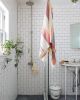 Fruit Stripe Bath Towel - Grapefruit | Textiles by MINNA