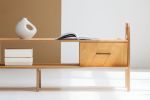 Scandinavian tv stand, Minimalist sideboard | Storage by Plywood Project. Item composed of oak wood in minimalism or mid century modern style