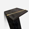 Seven | End Table in Tables by Formr. Item composed of wood & brass