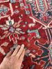 RARE-SIZED Antique Heriz Rug | Area Rug in Rugs by The Loom House. Item composed of wool and fiber
