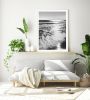 Coastal photography print "Monochrome Shore", 40" x 30" only | Photography by PappasBland. Item composed of paper in contemporary or coastal style