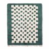 checkered moroccan beni ourain rug, Authentic green berber R | Rugs by Benicarpets