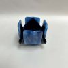 Streaky Blue Glass Candleholder | Candle Holder in Decorative Objects by Sand & Iron