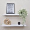 White Floating Shelves, Book Shelves, Floating Wood Shelves, | Ledge in Storage by Picwoodwork. Item made of wood