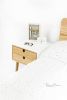 White Nightstand / Bedside Table | Storage by Manuel Barrera Habitables. Item made of oak wood compatible with scandinavian style