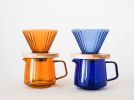 .Fluted Glass Pour Over Set. | Drinkware by Vanilla Bean