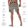 Men's Trunks - Optical Web - Op Art Black & White Illusion | Work by Eman's Gallery