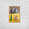 Framed Print - Skins - Dyptich Tonal Still Life Vessels | Work by Eman's Gallery