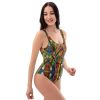 One Piece Swimsuit - Organic Life - Abstract Geometric Art | Work by Eman's Gallery