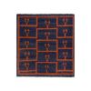 Vintage Navy Blue Turkish Shaggy Rug 6' X 9'2'' | Area Rug in Rugs by Vintage Pillows Store