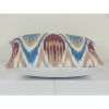 Uzbekistan Ikat Lumbar Pillow Cover Cushion, Square Blue Han | Pillows by Vintage Pillows Store
