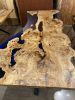 Live Edge Epoxy Conference Table - Epoxy Resin Table | Dining Table in Tables by Tinella Collection. Item made of wood & synthetic compatible with contemporary and country & farmhouse style