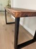 Solid Walnut Live Edge Desk | Tables by Good Wood Brothers. Item made of walnut with metal works with mid century modern & modern style
