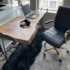 Live edge Wood Custom Office Desk | Tables by Ironscustomwood. Item composed of walnut