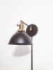 Swing Arm Bedside Dimmable Reading Wall Light - Industrial | Sconces by Retro Steam Works. Item made of metal works with industrial style