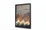 Distant Mountains: wood mountainscape 24"x32" | Wall Sculpture in Wall Hangings by Craig Forget. Item made of wood compatible with mid century modern and contemporary style