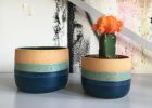 Blue Sunset Handmade Planter | Vases & Vessels by Mineral Ceramics | Synthesis in Pittsburgh