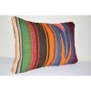 14" X 20" Vintage Turkish Lumbar Pillow | Cushion in Pillows by Vintage Pillows Store. Item made of wool
