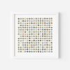Two Hundred and Fifty Six Encyclopedia Dots Collage with Gold Leaf | Paintings by Amelia Coward