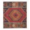 Vintage Oriental Turkish Red Oushak Rug 3'8" X 5'7" | Area Rug in Rugs by Vintage Pillows Store. Item composed of cotton