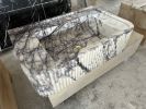 Lilac Marble Sink: Hand Carved Rectangle Wall Mount Sink | Water Fixtures by AEGEAN MARBLE ARTISAN ATELIER